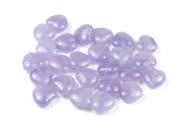 Perlen 'Herzform', 7 mm, lila marmoriert