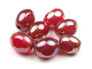Perlen mit Lüster, Ovale, 12 x 9,5 mm