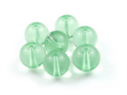 Perlen aus Kristallglas, rund,  10 mm, hellgrün