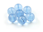 Perlen aus Kristallglas, rund,  10 mm, blau