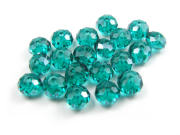Kristallrondelle 'Serie Sparkle' 6x4 mm, smaragd
