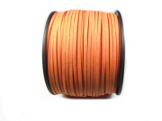 Veloursband, Wildlederoptik, 3x1,5 mm,orange