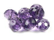 Kristallrondelle 'Serie Sparkle' 8x12 mm, violett
