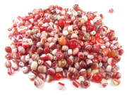 Perlenmix, Miniperlen, rot