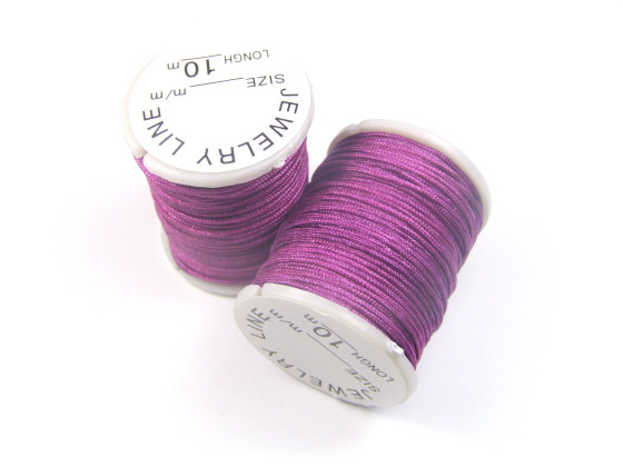 Nylon Schmuckband, 0,8 mm, violett