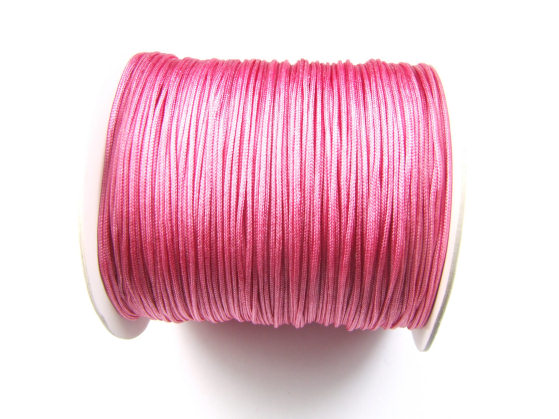 Nylon Schmuckband, 0,8 mm, rosa