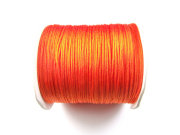 Nylon Schmuckband, 0,8 mm, neon orange