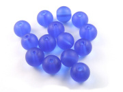Perlen, satiniert, 8 mm, deep ocean blue
