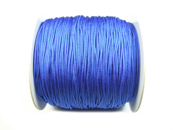 Nylon Schmuckband, 0,8 mm, royal blue