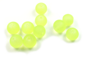 Perlen,10mm, matt, neon-gelb