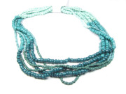 Rocailles, Mix am Strang, deep turquoise