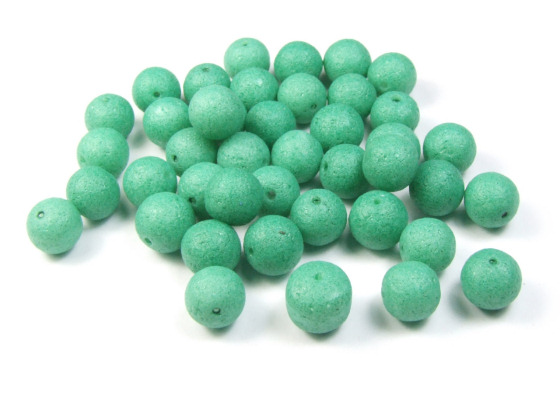 Perlen in Steinoptik, matt, 8 mm, grn