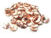 Metallperle, runde Scheiben, 8 mm, ros vergoldet