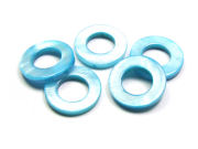 Perlmuttrondelle, 20mm, t�rkis