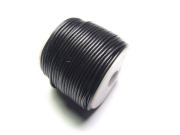 Lederband, rund, 1.5 mm, schwarz