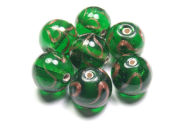 Lampenperle  12 mm, dunkelgr�n