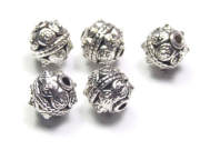 Metallperle, Gro�e Java, 10 mm