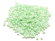 Rocailles, 2.5mm, Glanz, 2-cut, gr�n