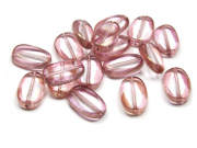 Perlen, b�hmisch, rosa