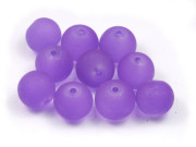 Perlen, 10mm, matt, violett