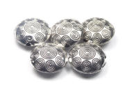 Metallperle, Taler, 18 mm