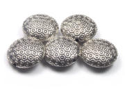 Metallperle, Taler, 18 mm
