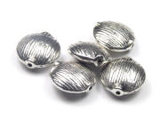 Metallperle, Taler, 18 mm