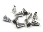 Perlkappen, lang, 12 x 8 mm