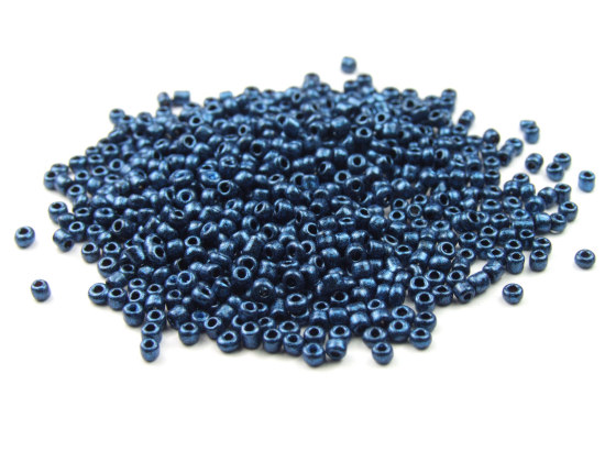 Rocailles, 2 mm, nachtblau, seidenmatt