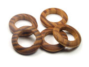 Ringe aus Wurzelholz, 30 mm, natur