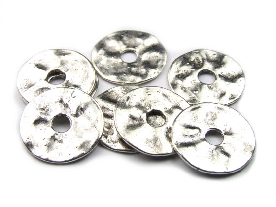 Metallperlen, Scheiben, 22 mm