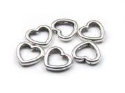 Anh�nger, Metall, versilbert 