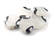 Acrylperlen  , Rund, 22 mm, wei�