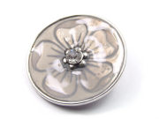 Emaille Anh�nger , 40 mm, grau
