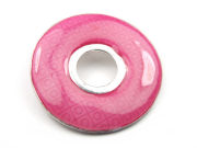 Emailleschmuck , 45 mm, hot pink