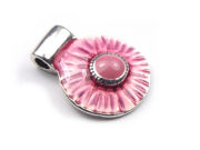 Emaille Anh�nger , 20 mm, ros�