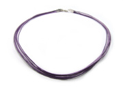 B�ndchenkette, schlicht, lila