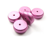 Holzperlen . 17x7 mm, lila