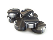 Acrylperlen , Rund, 22 mm, schwarz