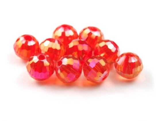 Kristalle , 8 mm, Oriental-red AB