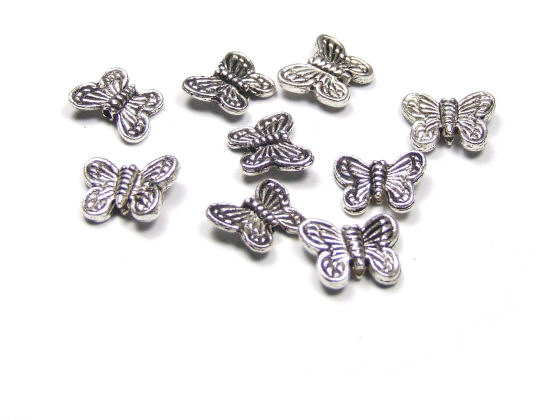 Zierperlen, Schmetterling Z, 10x 2 mm