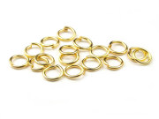 Binderinge, vergoldet, 7 mm