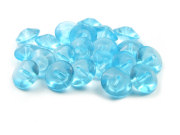Glasperlen, Doppelkegel,  11x5 mm, t�rkis