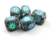 Kashmiri Perle 'Srinagar' 15x11 mm, t�rkis