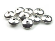 Metallperle, Diskusform, 12x5 mm