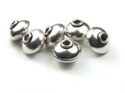 Metallperlen, schlichte Rondelle, 10x8 mm