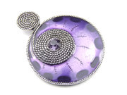 Emaille Anh�nger , 45 mm, lila