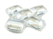 Rechtecke  facettiert, 18x13 mm, trans