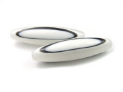 Acrylperlen  , Olive, 55 mm, wei�