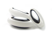 Acrylperlen , Olive, 32x12 mm,